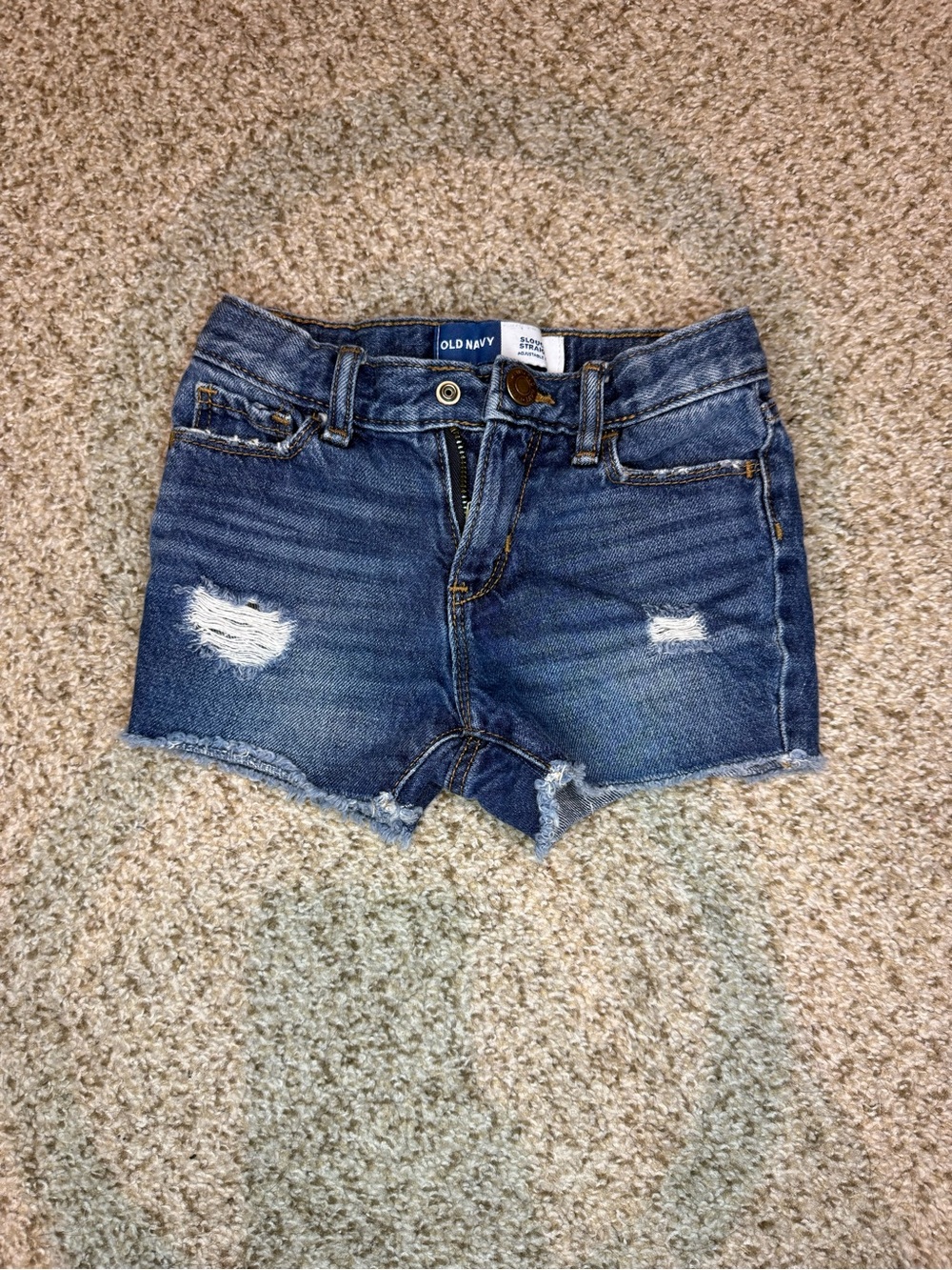 Old Navy Blue Distressed Denim Cutoff Shorts